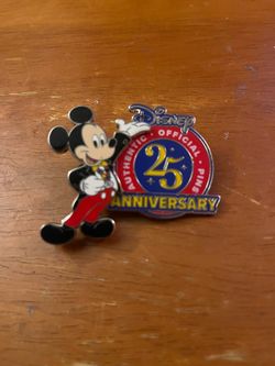 Disney Mickey Mouse 25th Anniversary Enamel Pin