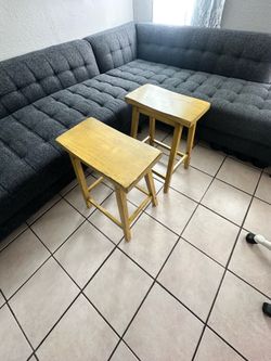 Solid wood stools