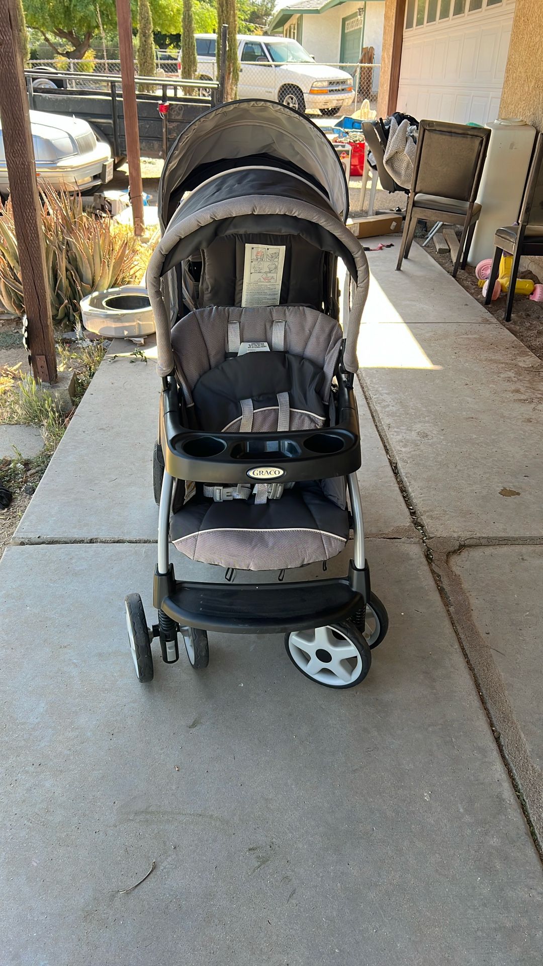 Graco Ready2Grow LX Double Stroller β Gotham (Black/Grey)