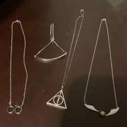 Lot Of 4 Brass Harry Potter Jewelry