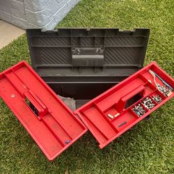 Tool Box with 2 parts trays only $5