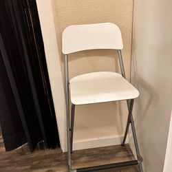 Ikea Franklin Bar stool with backrest, foldable