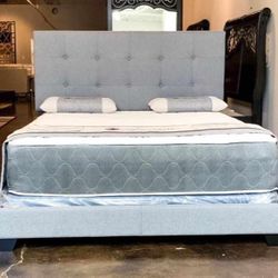QUEEN BED FRAME MATTRESS & BOX SPRING $399! KING $425!!