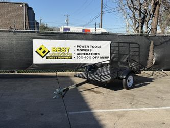 New Utility Trailer With Ramp 