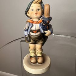 Vintage Goebel M. J. Hummel "Home from Market" #198 Boy With Umbrella & Pig