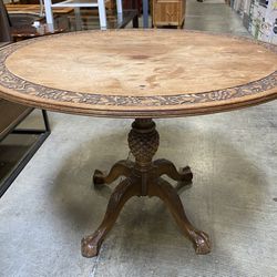 DIY SPECIAL! Antique Carved Grapevine Dining Table