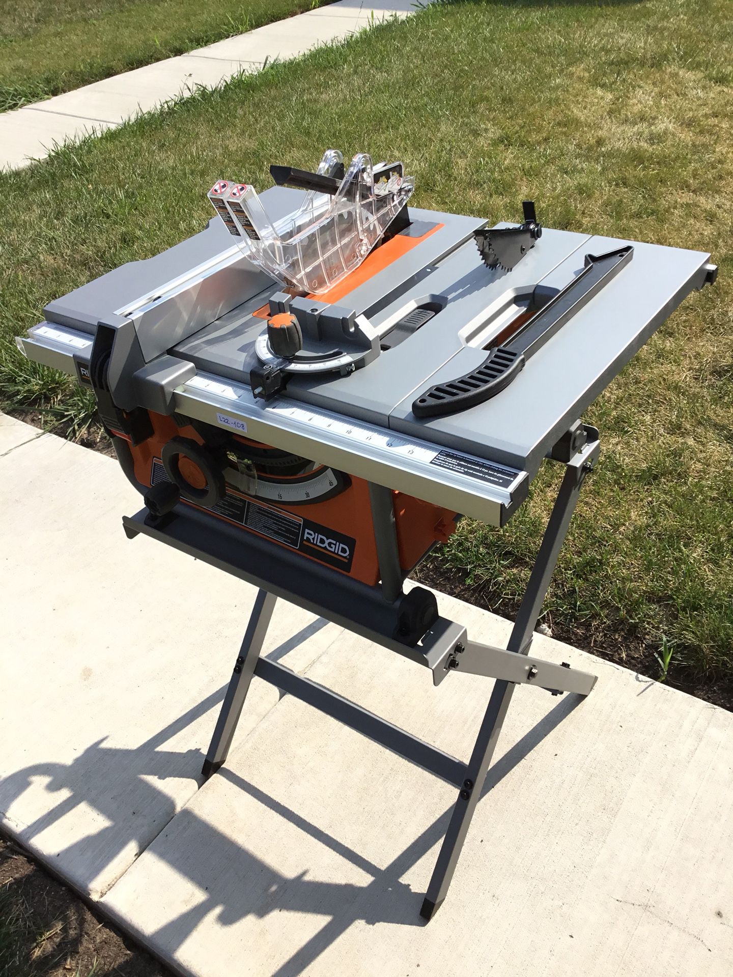 Ridgid R45171 Table Saw Portable Folding Reduction Compact X Stand 10in