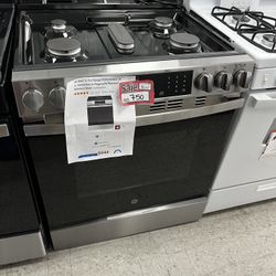 New Scratch & Dent GE 30inch. Slide-in 5-Burner Gas Range Fingerprint-Resistant 