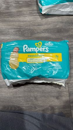 Size N pamper diapers