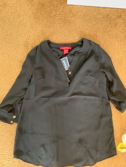 Catherine Malandrino navy blue blouse size xs
