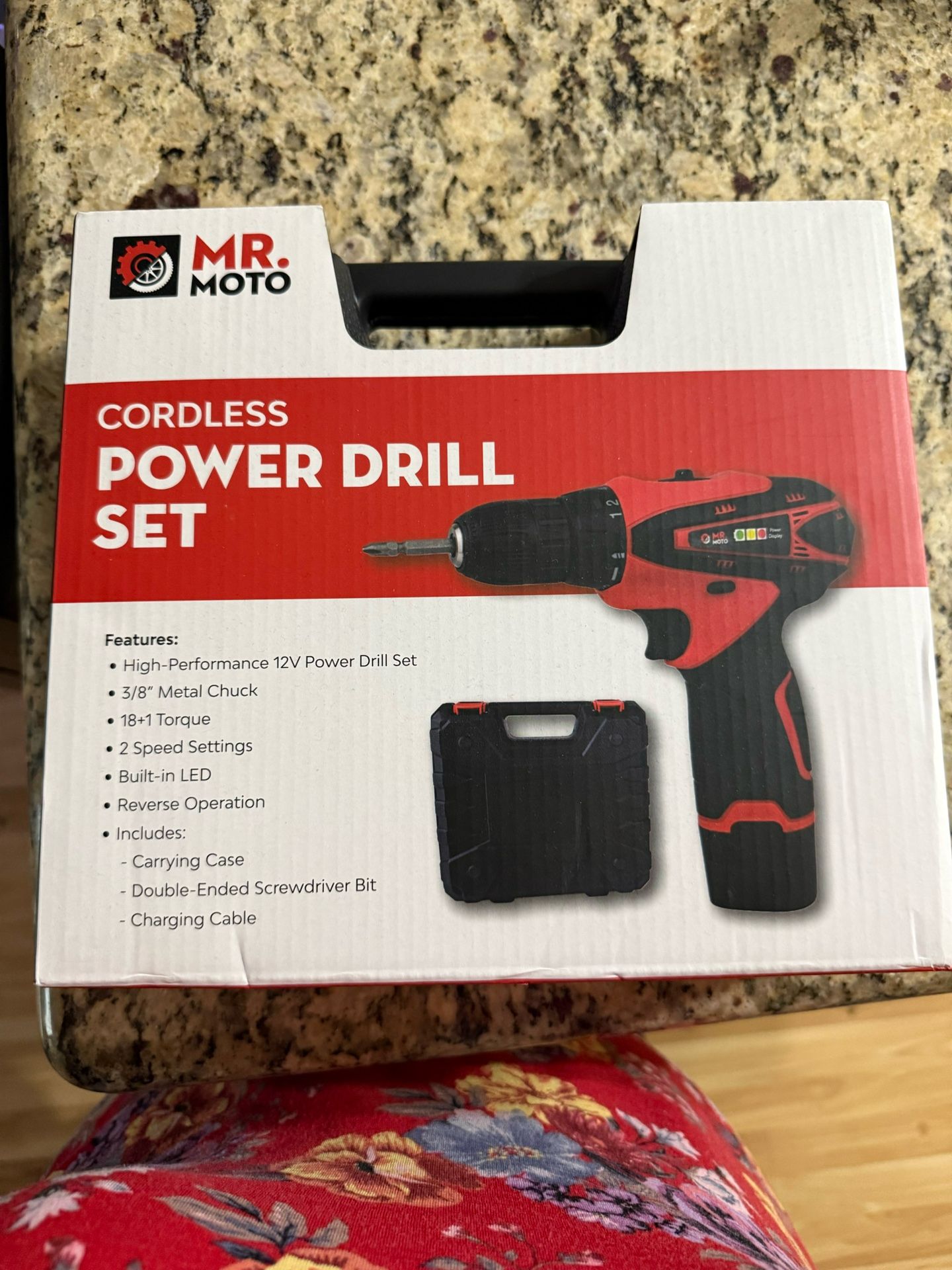 Cordless Power Drill Set 