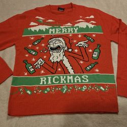 Adult Swim RICK Christmas Ugly Sweatshirt 