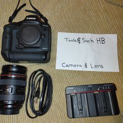 Canon EOS-1D X Mark III Body, Lens, Charger