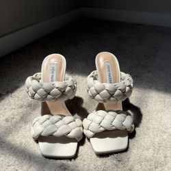Steve Madden White Heels Size 7