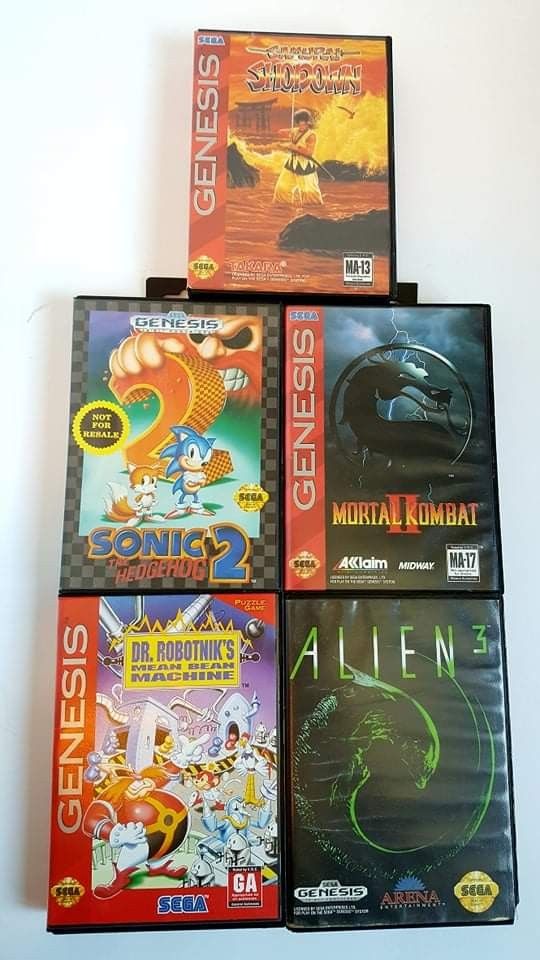 Sega Genesis Games Not $3 Ask For Prices Sonic Mortal Kombat 