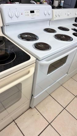 Crosely electric white coil stove