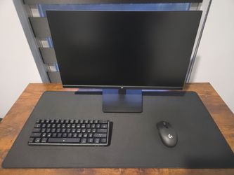 Gaming monitor, keyboard, mouse and mouse pad