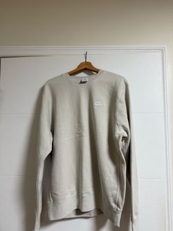 Nike Sportswear Club Fleece Light Bone Crewneck Sweatshirt Men's Size Medium