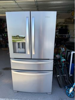 Whirlpool french door refrigerator with drawer.