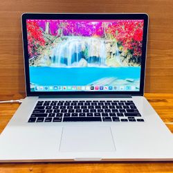Apple MacBook Pro 15” 2015 OS Monterey 2.8Ghz QuadCore i7 16GB RAM 500GB Dual Graphics Radeon r9 M370X