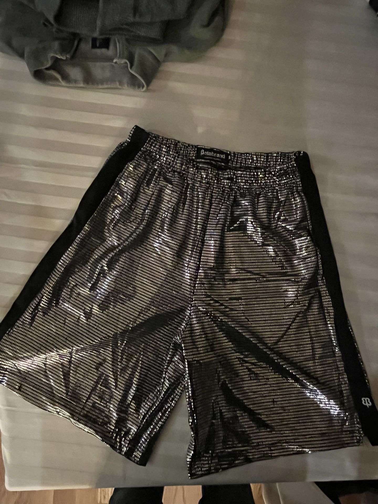 Betabrand metallic disco shorts, Rare…Medium