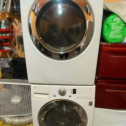 LG WASHER AND GAS DRYER SET FRONT LOAD SIDE BY SIDE OR STACKED ✅ $600✅ FREE DELIVERY AND INSTALLATION
