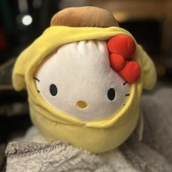 Squishmallow Hello Kitty As Pompompurin 8”