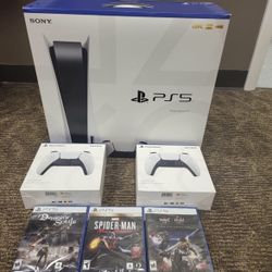 Brand New Console Disc Version 3 Games + 2 Controller Bundle