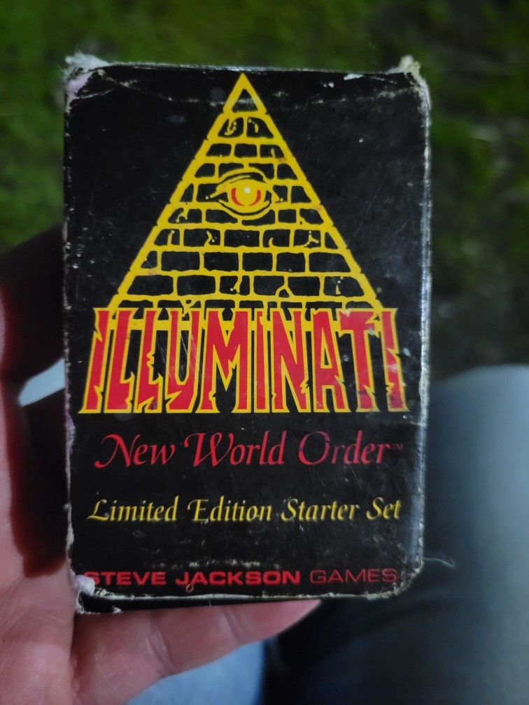 Illuminati: New World Order collectible card game by Steve Jackson Games.