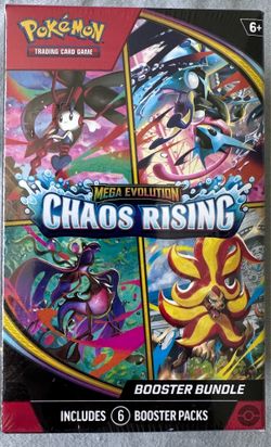 Pokémon TCG: Mega Evolution - Chaos Rising Booster Bundle (6 Packs)