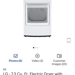Practically New LG  ELECTRIC Dryer 