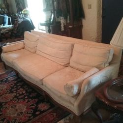 Elegant 8' Down Sofa Well Built  Very Good Condition 