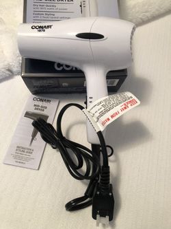  New Conair Mid Size Hair Dryer…$10.00