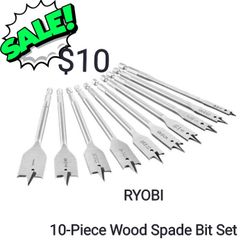 RYOBI

10-Piece Wood Spade Bit Set

