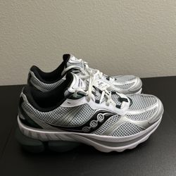 Saucony Grid NXT Silver Black White Green Size 12 Mens New Sneakers Shoes - Read