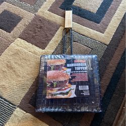 NEW Hamburger Topper Basket For Hamburgers For BBQ Grill