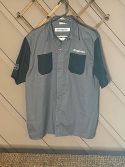 Snap-on two-tone button down X-Large