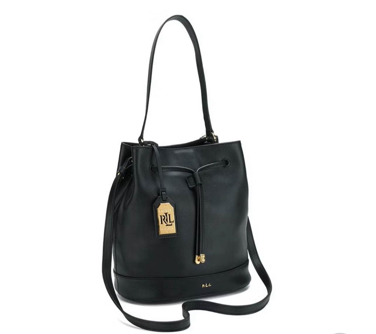 Lauren Ralph Lauren Women's Crawley Drawstring Bag - Black