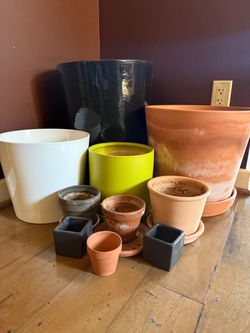 Lot of 10 Ceramic and Terracotta Pots