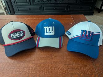 3- New York Giants Caps. Used