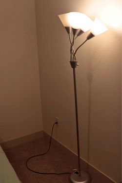 Silver 5-Head Medusa Floor Lamp - Like New