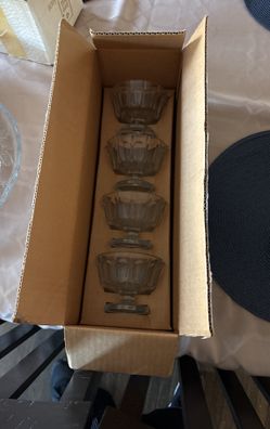 Crystal Pedestal Bowls 