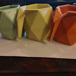 3 Diamond Shape Mug Set 