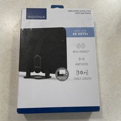 Amplified Ultra-Thin Indoor HDTV Antenna