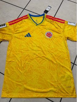 Colombia  home soccer Jersy size xl