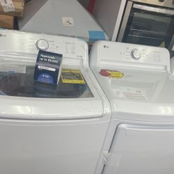 New Scratch And Dent LG Washer And Dryer Set. 1 Year Manufacture Warranty 
