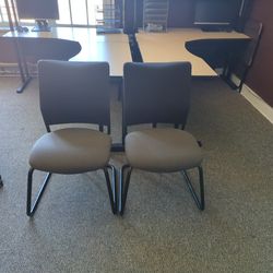Two Stationary Office Chairs