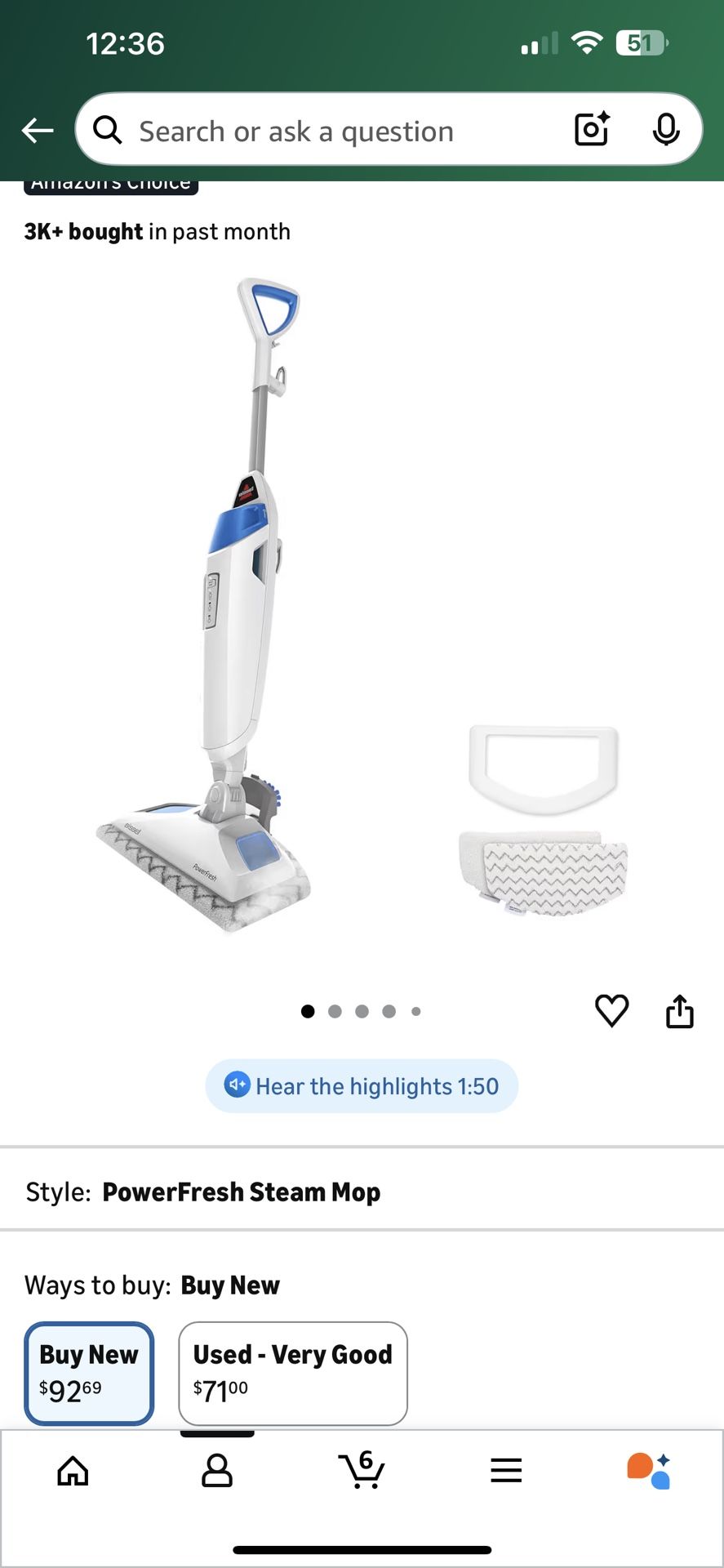 Bissell Steam Mop