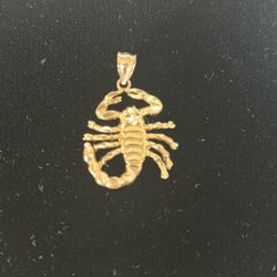 14K Scorpion Pendant