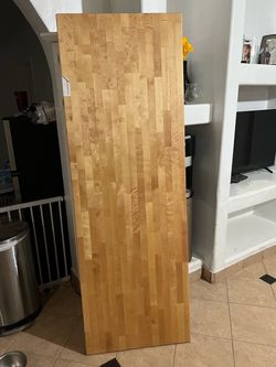 Butcher block 6feet long 2feet wide